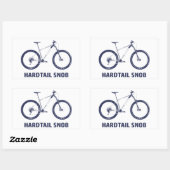 Sticker Rectangulaire Hardtail Snob (Feuille)