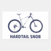 Sticker Rectangulaire Hardtail Snob (Devant)