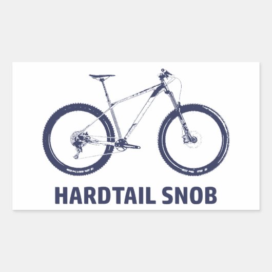 Sticker Rectangulaire Hardtail Snob (Devant)