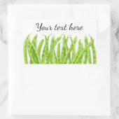 Sticker Rectangulaire Haricots de coureur (Sac)