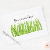 Sticker Rectangulaire Haricots de coureur (Enveloppe)