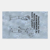 Sticker rectangulaire Harmonica Zombie Explosé (Devant)