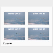 Sticker Rectangulaire Harrier Jump Jet (Feuille)