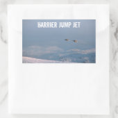 Sticker Rectangulaire Harrier Jump Jet (Sac)