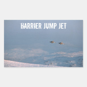 Sticker Rectangulaire Harrier Jump Jet