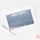 Sticker Rectangulaire Harrier Jump Jet (Enveloppe)