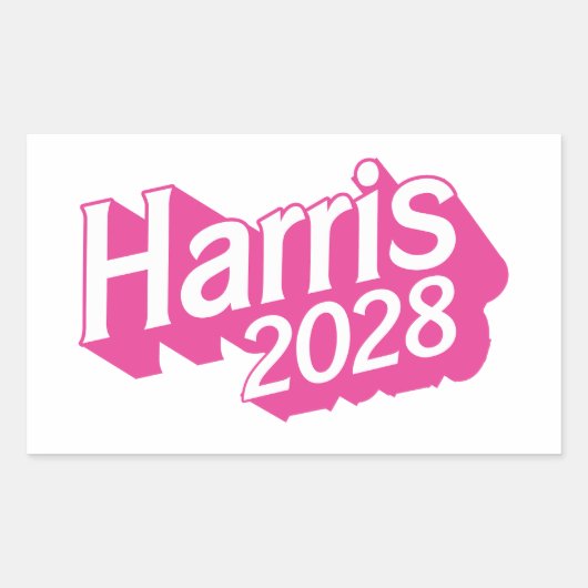 Sticker Rectangulaire Harris 2028 rose (Devant)