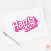 Sticker Rectangulaire Harris 2028 rose (Enveloppe)