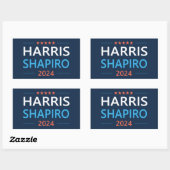 Sticker Rectangulaire Harris Shapiro 2024 (Feuille)