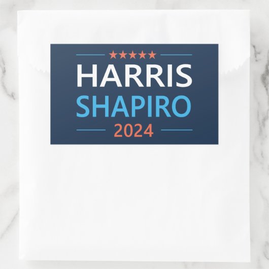 Sticker Rectangulaire Harris Shapiro 2024 (Sac)