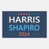 Sticker Rectangulaire Harris Shapiro 2024 (Devant)