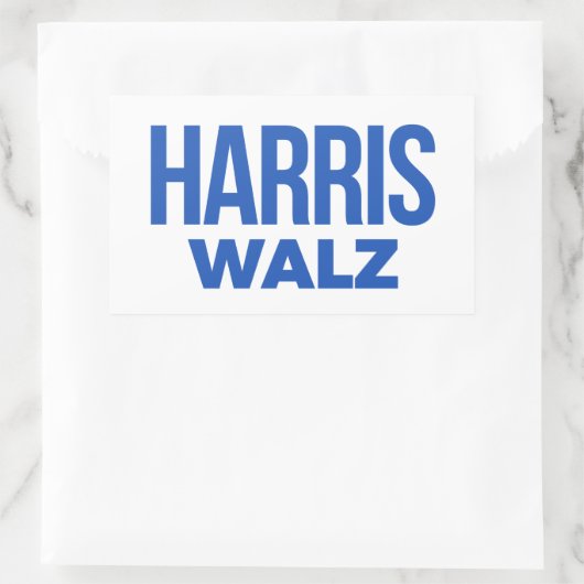 Sticker Rectangulaire Harris Walz 2024 (Sac)