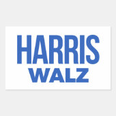 Sticker Rectangulaire Harris Walz 2024 (Devant)