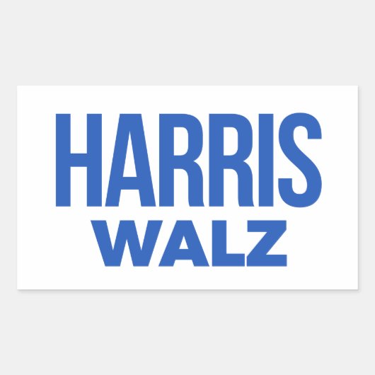 Sticker Rectangulaire Harris Walz 2024 (Devant)