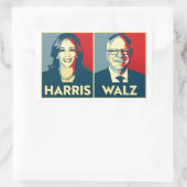 Sticker Rectangulaire Harris Walz 2024 (Sac)
