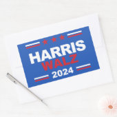 Sticker Rectangulaire Harris Walz 2024 (Enveloppe)
