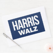 Sticker Rectangulaire Harris Walz 2024 (Enveloppe)