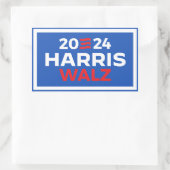 Sticker Rectangulaire Harris Walz 2024 (Sac)