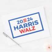 Sticker Rectangulaire Harris Walz 2024 (Enveloppe)