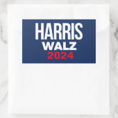 Sticker Rectangulaire Harris Walz 2024 (Sac)