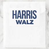 STICKER RECTANGULAIRE HARRIS WALZ 2024 (Sac)