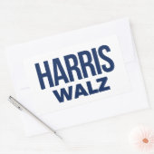 STICKER RECTANGULAIRE HARRIS WALZ 2024 (Enveloppe)