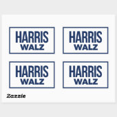STICKER RECTANGULAIRE HARRIS WALZ 2024 (Feuille)