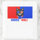 Sticker Rectangulaire Harris Walz 2024 Évidemment (Sac)