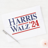 Sticker Rectangulaire Harris Walz 24 (Enveloppe)