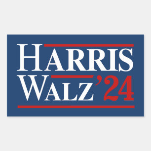 Sticker Rectangulaire Harris Walz 24
