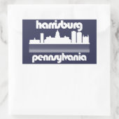 Sticker Rectangulaire Harrisburg, Pennsylvanie (Sac)