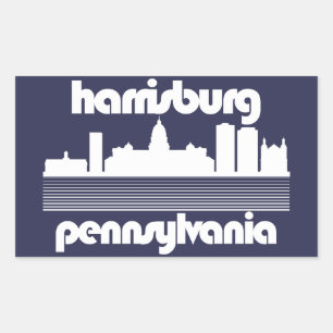 Sticker Rectangulaire Harrisburg, Pennsylvanie