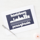 Sticker Rectangulaire Harrisburg, Pennsylvanie (Enveloppe)