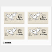 Sticker Rectangulaire HARRY POTTER™ Baby shower Cadeau Plaque livre cade (Feuille)