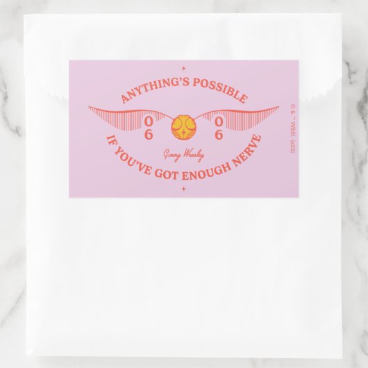 Sticker Rectangulaire HARRY POTTER™ | Tout est possible (Sac)