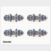 Sticker Rectangulaire Hartford Skyline (Feuille)