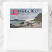 Sticker Rectangulaire Haukland Beach (Sac)