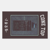 Sticker Rectangulaire Haut cône 1935 (Devant)