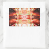 Sticker Rectangulaire Haut-parleurs audio à chaud (Sac)