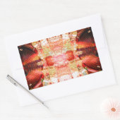 Sticker Rectangulaire Haut-parleurs audio à chaud (Enveloppe)