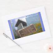 STICKER RECTANGULAIRE HAUT POINT WEST VIRGINIA SPRUCE KNOB (Enveloppe)