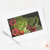 Sticker Rectangulaire Hawaii Aloha Flower Art Print (Enveloppe)