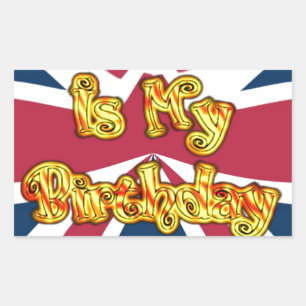 Sticker Rectangulaire Head UP Hakuna Matata Aujourd'hui est mon annivers