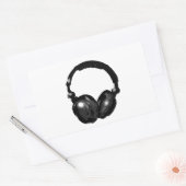 Sticker Rectangulaire Headphone (Enveloppe)