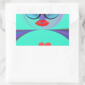 Sticker Rectangulaire Heart Selfie (Sac)