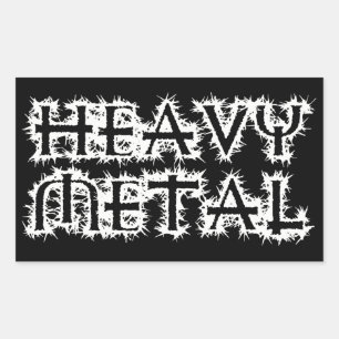 Sticker Rectangulaire Heavy metal