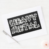 Sticker Rectangulaire Heavy metal (Enveloppe)