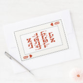 Sticker Rectangulaire Hébreu Venachafoch-hu - Purim Queen Play Card (Enveloppe)
