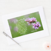 Sticker Rectangulaire Hébreux 11:6 Il récompense ceux qui le cherchent,  (Enveloppe)