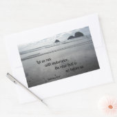 Sticker Rectangulaire Hébreux 12:1 Courons avec endurance... (Enveloppe)